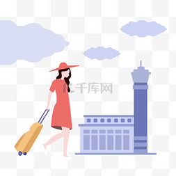 景点游图片_少女春季出游境外游