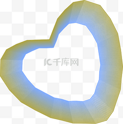 ai矢量卡通图案心形状装饰