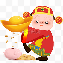 新年春节拜年大吉图片_新年存钱罐