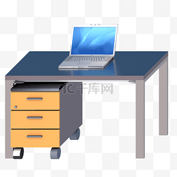 家装简洁海报图片_3D立体家装电脑桌