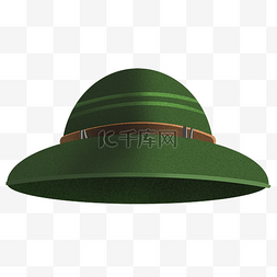 军用品器械图片_军绿色军事帽子插画