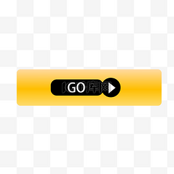 按钮图片_黄色的开始按钮插画