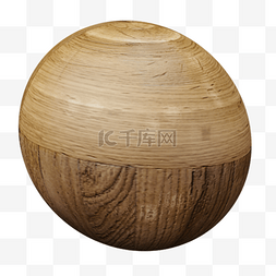 木制圆球 