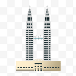矩形立体图片_手绘立体建筑物
