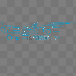蓝色科技电路图电路板元素
