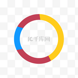 圆形饼状图矢量分布