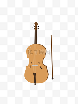 矢量小提琴图标琴弦乐器