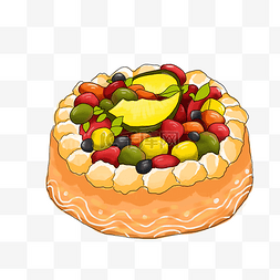 片块水果图片_苹果水果蛋糕