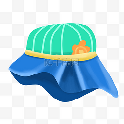 婴儿帽子装饰插图