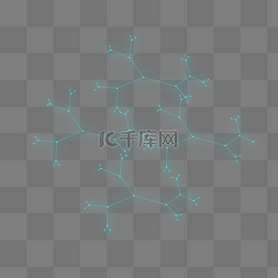 手绘蓝色网状科技感下载