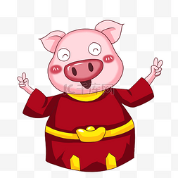 卡通小猪猪卡通动物可爱动物