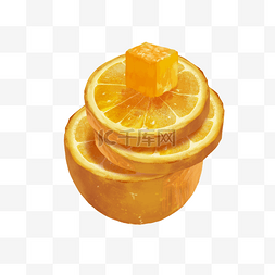 切片蜜柚图片_橙子实物