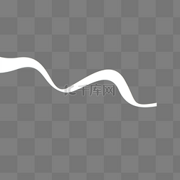 一缕白烟图片_卡通白色线条下载