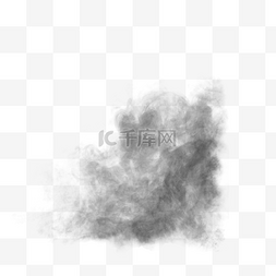 中国画绘画图片_水彩灰色烟雾泼墨