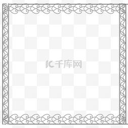 标题框文本装饰图片_清新花纹花边边框元素