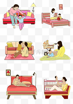 小孩合集图片_母婴人物合集