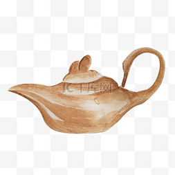 水壶棕色的茶壶