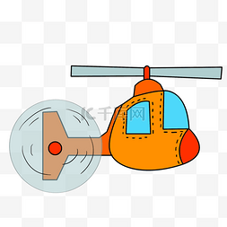 卡通直升飞机飞机图片_直升飞机卡通插画