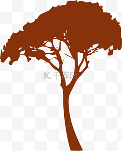 茂盛的大树图片_一棵孤独的大树手绘设计图