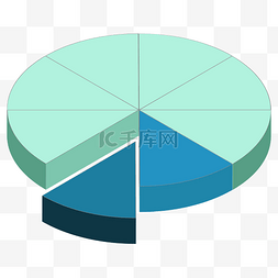 手绘图片_卡通手绘饼状图