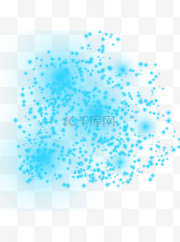 简约设计蓝色图片_光效星光简约蓝色发光装饰元素设