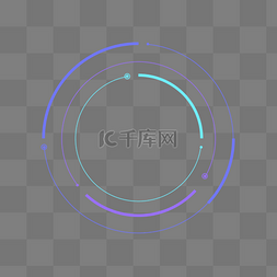 紫色边框线条图片_几何科技蓝色椭圆边框