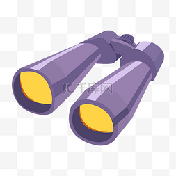 紫色上升曲线图片_紫色的望远镜插画