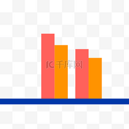 数据分析展示图片_彩色柱形数据分析元素