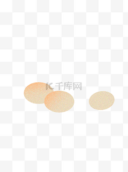 手绘三颗鸡蛋食材设计可商用元素