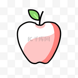 苹果图片_红色手绘苹果元素