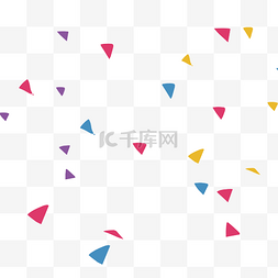 彩色三角块图片_三角彩色漂浮物