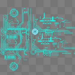 科技电路图电路板元素