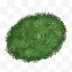 绿色椭圆形图片_俯瞰椭圆形绿色草地
