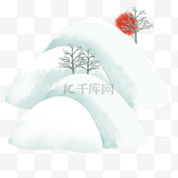 树木冬日雪