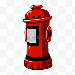 消防栓的手绘插画