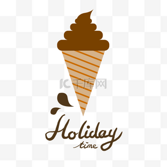 摄影图正面手拿着带棉花糖的冰淇淋蛋卷冰激凌冰淇淋个人vip和企业vip