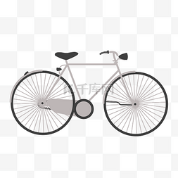 自行车手绘图片_一辆手绘的黑色自行车