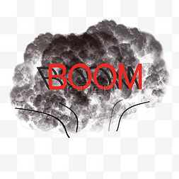 boom图案图片_橙色boom爆炸