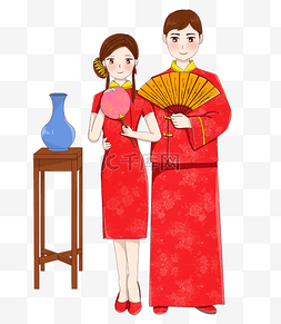中式婚礼礼服旗袍