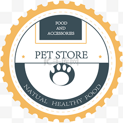 动物logo标志图片_卡通宠物店标志