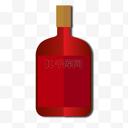 红酒logo图片_紫色盖子红酒瓶酒水节