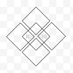 几何交叉图案图片_正方形创意线条图案