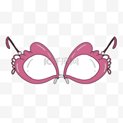 豹纹眼镜框图片_眼镜镜框造型粉色羽毛