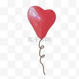 爱心气球图片_红色爱心卡通气球