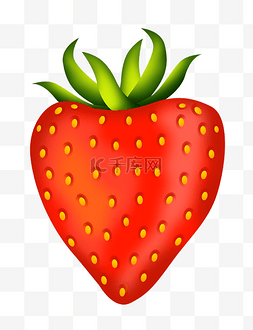 仿真红色草莓