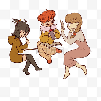 卡通手绘舒适的寒假生活创意海报