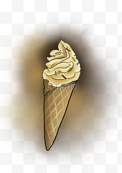手绘巧克力甜品图片_夏天食物手绘冰淇
