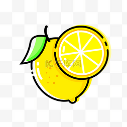 卡通水果柠檬