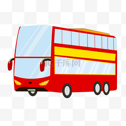 双层大巴士图片_红色大巴汽车