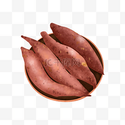 化肥图片_红色红薯番薯地瓜健康天然食品食